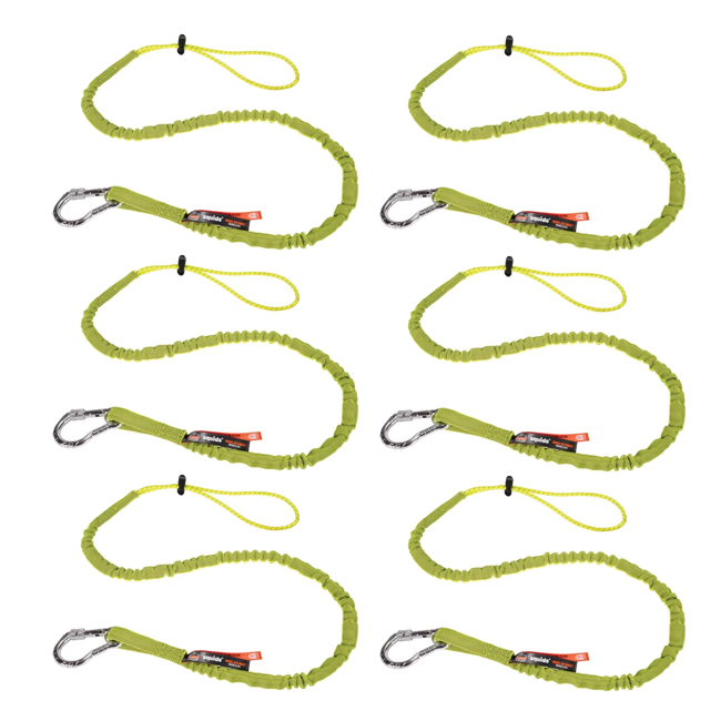 Ergodyne Squids 3100EXT Extended Single Carabiner 10 lb Tool Lanyard (6 Pack) from GME Supply